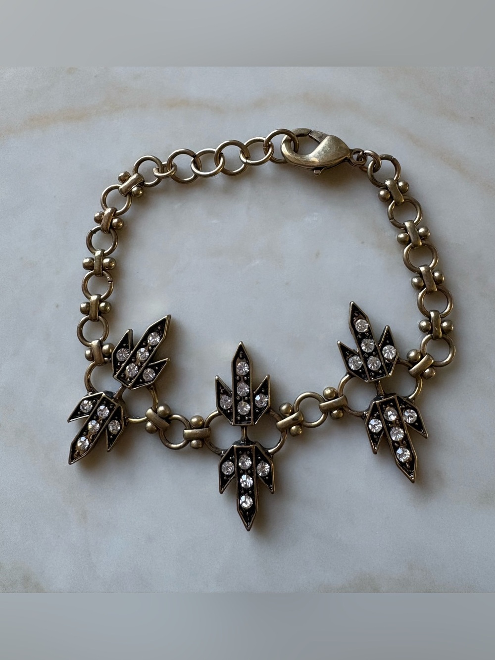 Vintage-Inspired Floral Link Bracelet